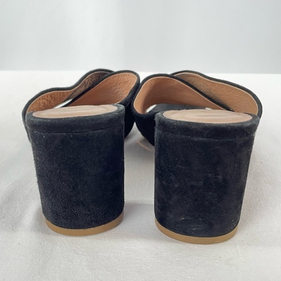 Madewell The Greer Mule Sandal in Black Suede Size 6 - Picture 6 of 8